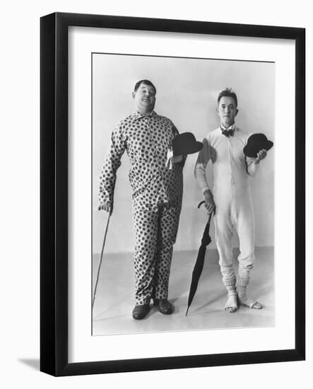 Oliver Hardy, Stan Laurel-null-Framed Photographic Print