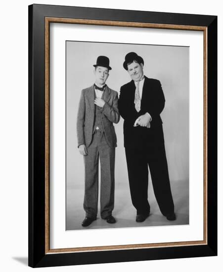 Oliver Hardy, Stan Laurel-null-Framed Photographic Print