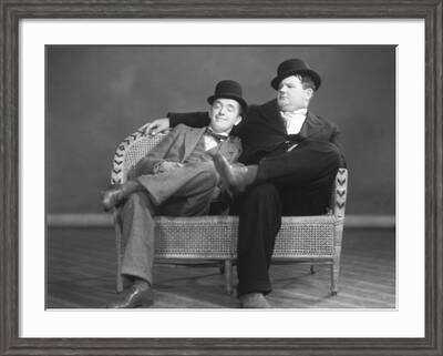 stan laurel & oliver hardy signed a4 photograph great present @@@@@@@@@@@ #103 