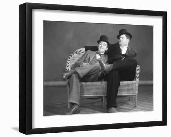 Oliver Hardy, Stan Laurel-null-Framed Photographic Print