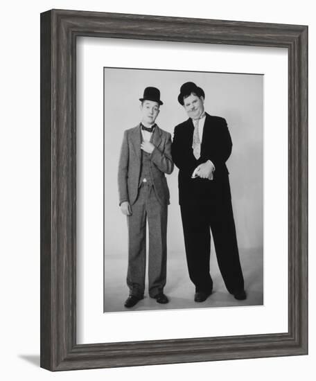 Oliver Hardy, Stan Laurel-null-Framed Photographic Print