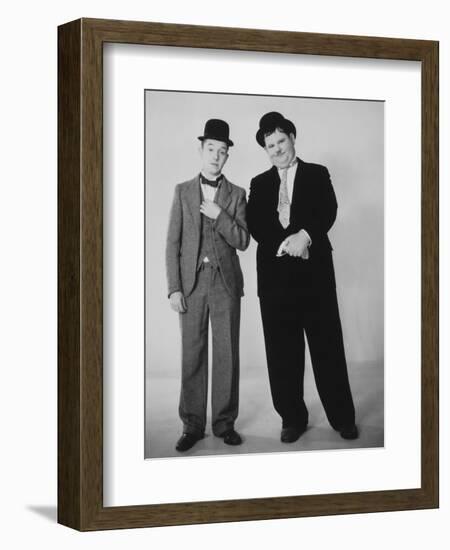 Oliver Hardy, Stan Laurel-null-Framed Photographic Print