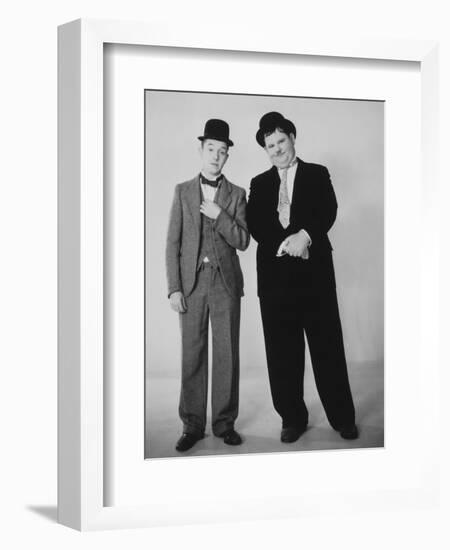 Oliver Hardy, Stan Laurel-null-Framed Photographic Print