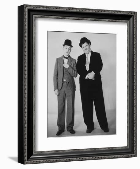 Oliver Hardy, Stan Laurel-null-Framed Photographic Print