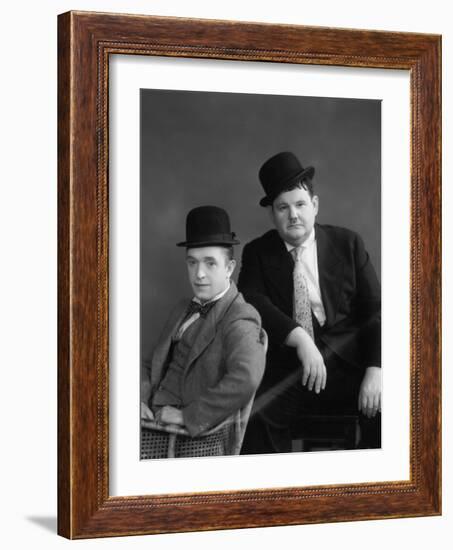 Oliver Hardy, Stan Laurel-null-Framed Photographic Print