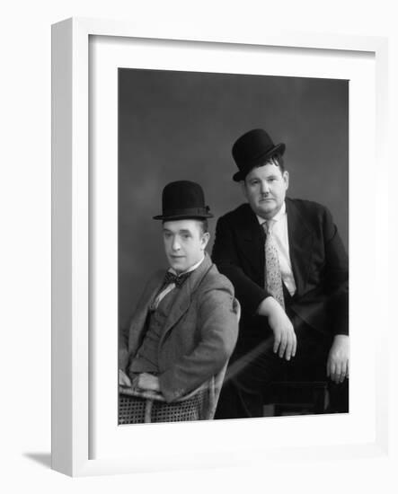 Oliver Hardy, Stan Laurel-null-Framed Photographic Print