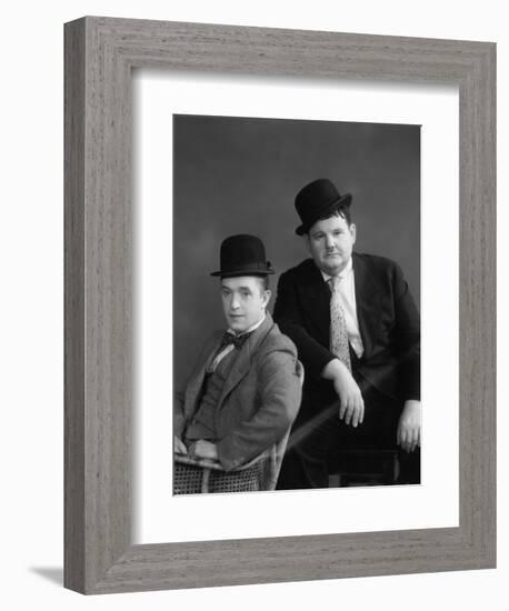 Oliver Hardy, Stan Laurel-null-Framed Photographic Print