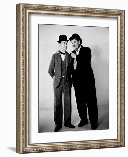 Oliver Hardy, Stan Laurel-null-Framed Photographic Print