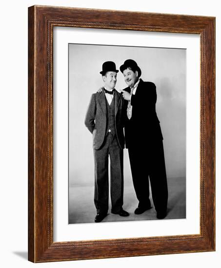 Oliver Hardy, Stan Laurel-null-Framed Photographic Print