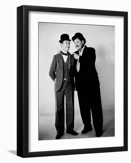 Oliver Hardy, Stan Laurel-null-Framed Photographic Print