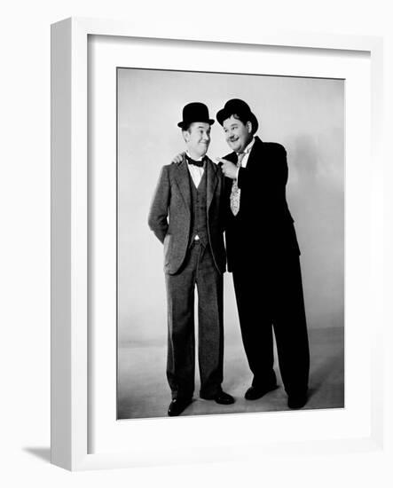 Oliver Hardy, Stan Laurel-null-Framed Photographic Print