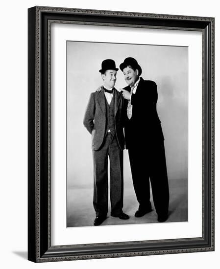 Oliver Hardy, Stan Laurel-null-Framed Photographic Print