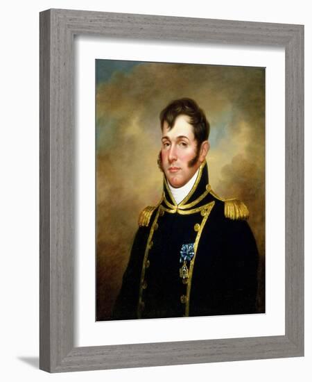 Oliver Hazard Perry (1785-1819), C.1813-14-Rembrandt Peale-Framed Giclee Print