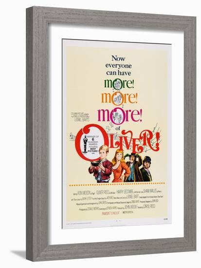 Oliver!, Mark Lester, Shani Wallis, Ron Moody, Oliver Reed, 1968-null-Framed Premium Giclee Print