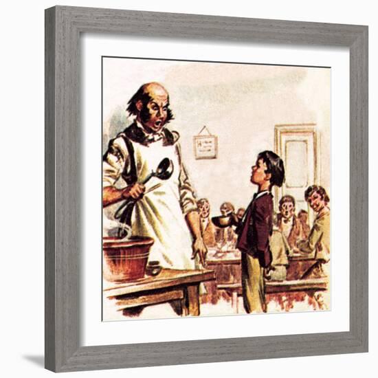 Oliver Twist Asking for More-McConnell-Framed Giclee Print