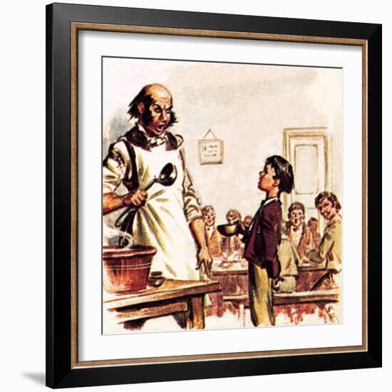 Oliver Twist Asking for More-McConnell-Framed Giclee Print