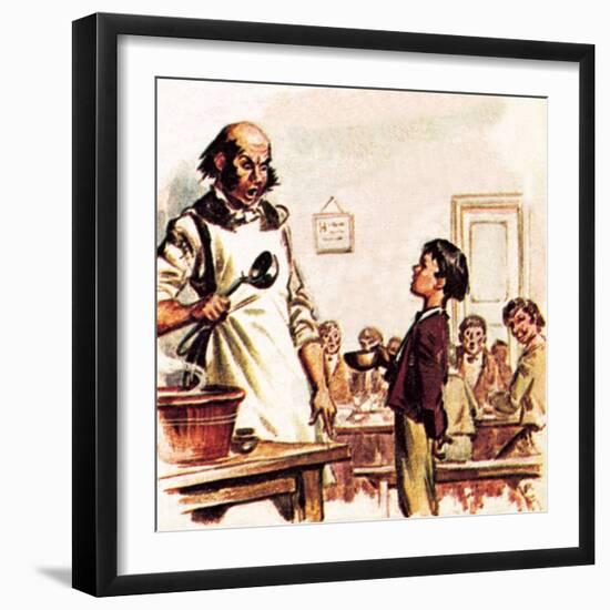 Oliver Twist Asking for More-McConnell-Framed Giclee Print