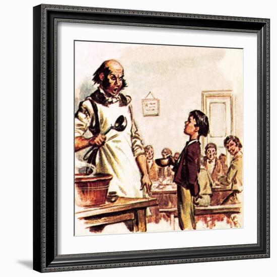 Oliver Twist Asking for More-McConnell-Framed Giclee Print