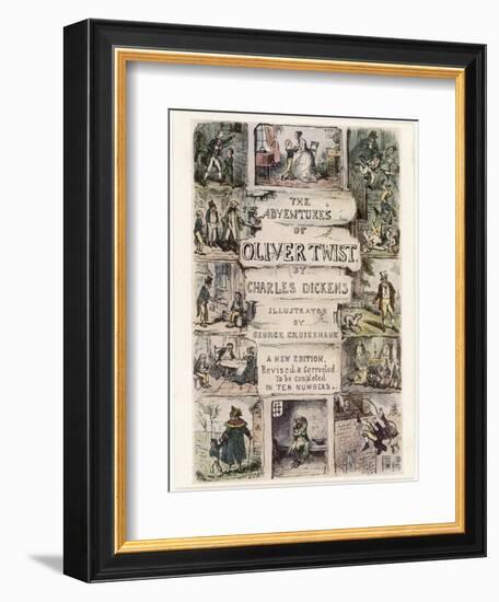 Oliver Twist by Charles Dickens-George Cruikshank-Framed Photographic Print