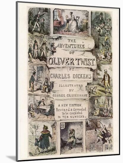 Oliver Twist by Charles Dickens-George Cruikshank-Mounted Photographic Print