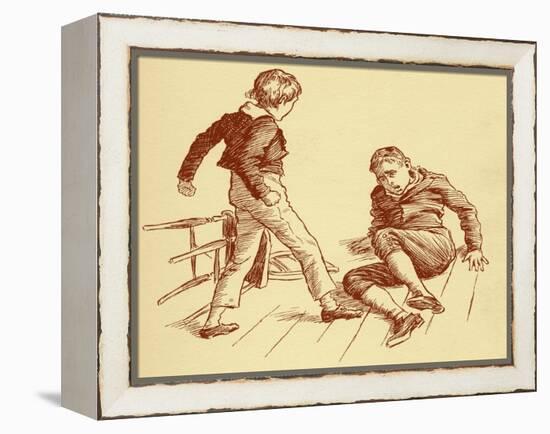 Oliver Twist by Charles Dickens-Harold Copping-Framed Premier Image Canvas
