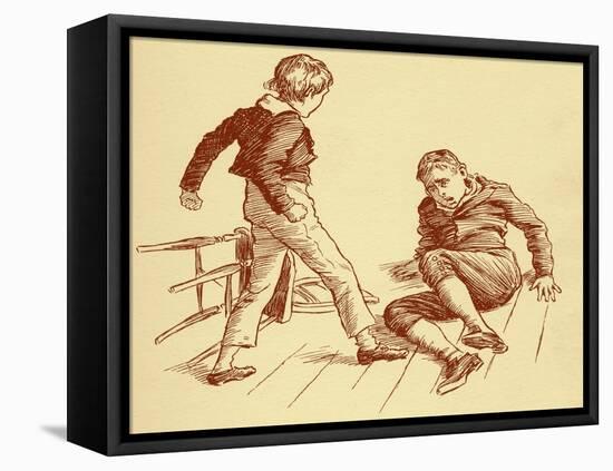 Oliver Twist by Charles Dickens-Harold Copping-Framed Premier Image Canvas