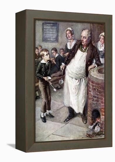 Oliver Twist by Charles Dickens-Harold Copping-Framed Premier Image Canvas