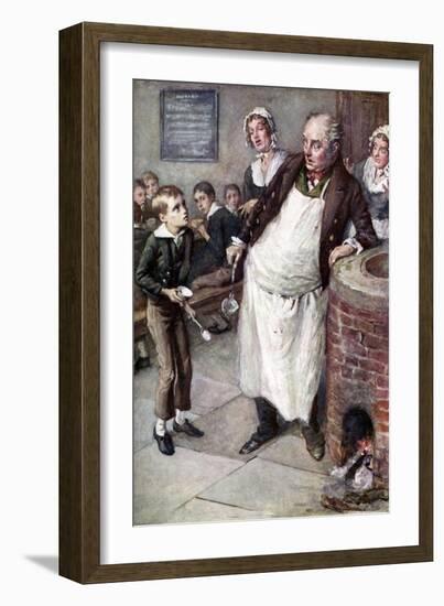 Oliver Twist by Charles Dickens-Harold Copping-Framed Giclee Print