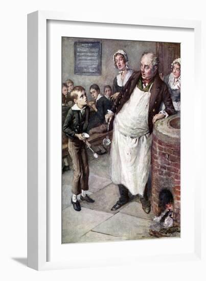 Oliver Twist by Charles Dickens-Harold Copping-Framed Giclee Print