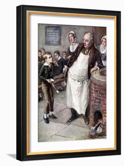 Oliver Twist by Charles Dickens-Harold Copping-Framed Giclee Print