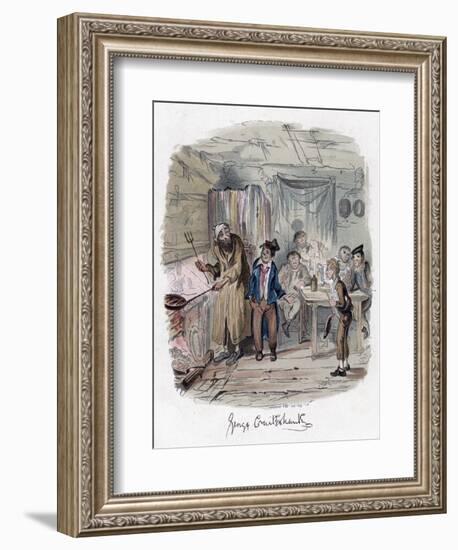 Oliver Twist, C1838-George Cruikshank-Framed Giclee Print