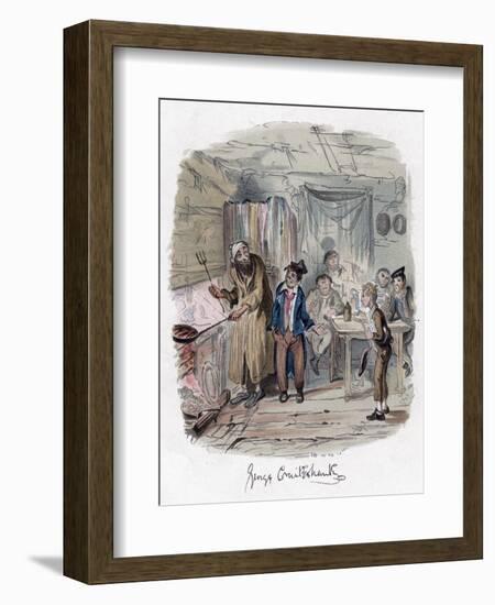 Oliver Twist, C1838-George Cruikshank-Framed Giclee Print