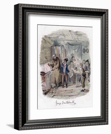 Oliver Twist, C1838-George Cruikshank-Framed Giclee Print