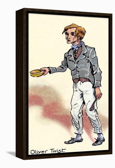 Oliver Twist - novel by Charles Dickens-Hablot Knight Browne-Framed Premier Image Canvas