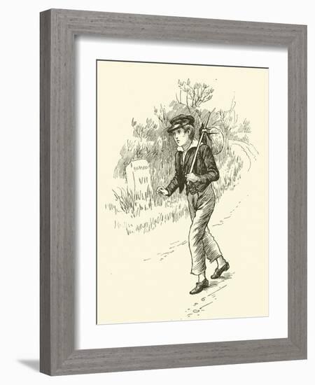 Oliver Twist, on This Way to London-Harold Copping-Framed Giclee Print