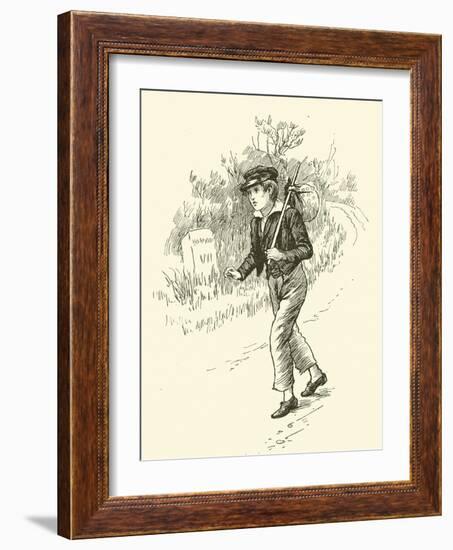 Oliver Twist, on This Way to London-Harold Copping-Framed Giclee Print