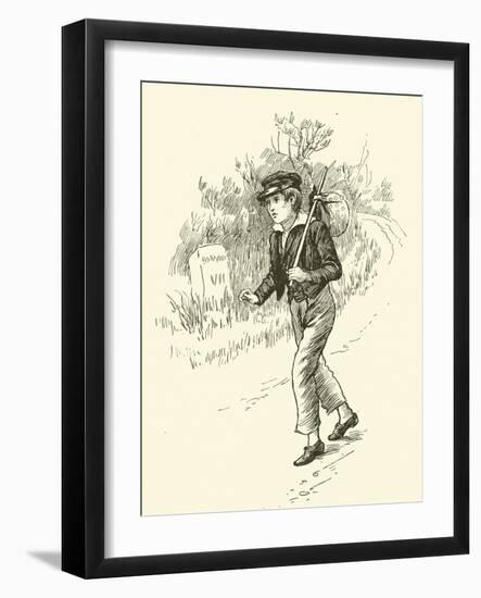 Oliver Twist, on This Way to London-Harold Copping-Framed Giclee Print