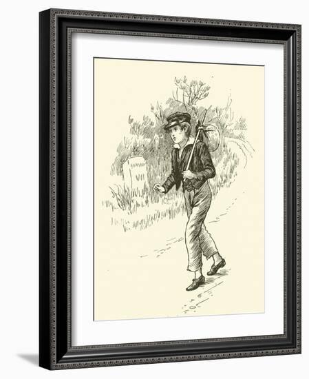 Oliver Twist, on This Way to London-Harold Copping-Framed Giclee Print
