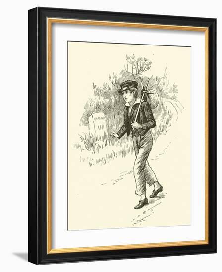 Oliver Twist, on This Way to London-Harold Copping-Framed Giclee Print