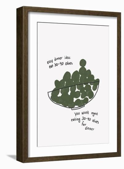 Olives for Dinner-Athene Fritsch-Framed Giclee Print