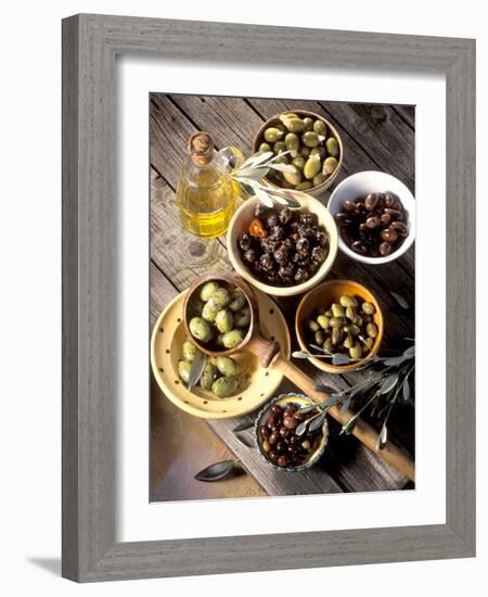 Olives in Bowls-Martina Urban-Framed Photographic Print