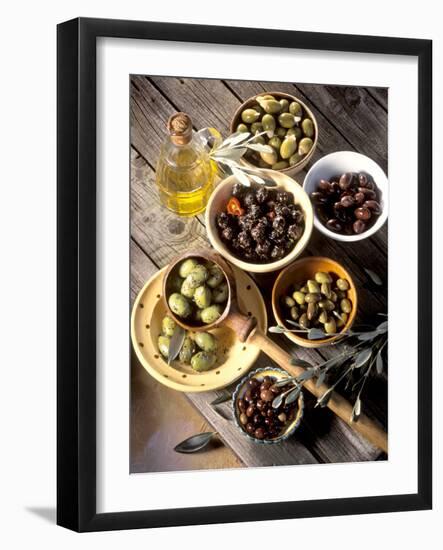 Olives in Bowls-Martina Urban-Framed Photographic Print