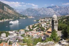 Kotor Bay and Bell Tower of Our Lady of Salvation, Montenegro-ollirg-Photographic Print