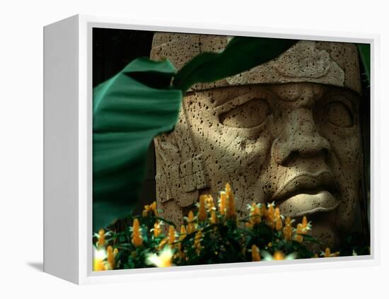 Olmec, Colossal Head, San Lorenzo, Xalapa Museum, Veracruz, Mexico-Kenneth Garrett-Framed Premier Image Canvas