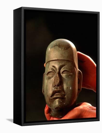 Olmec, Jade, National Museum of Anthropology and History, Mexico City, Mexico-Kenneth Garrett-Framed Premier Image Canvas