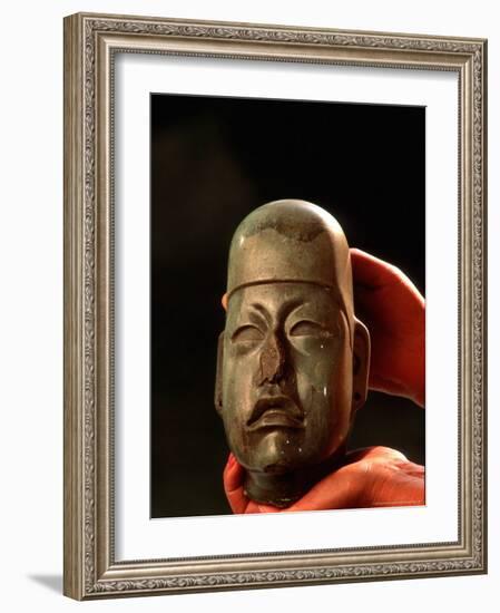 Olmec, Jade, National Museum of Anthropology and History, Mexico City, Mexico-Kenneth Garrett-Framed Photographic Print