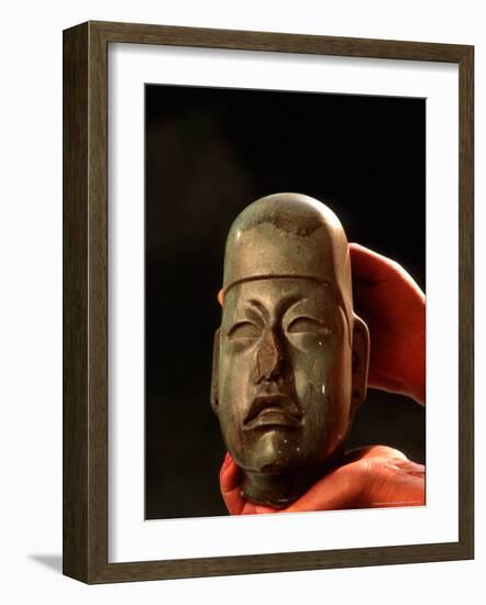 Olmec, Jade, National Museum of Anthropology and History, Mexico City, Mexico-Kenneth Garrett-Framed Photographic Print