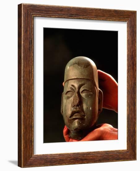 Olmec, Jade, National Museum of Anthropology and History, Mexico City, Mexico-Kenneth Garrett-Framed Photographic Print