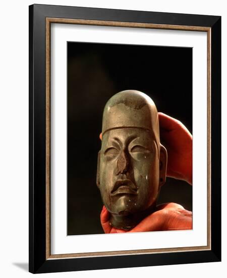 Olmec, Jade, National Museum of Anthropology and History, Mexico City, Mexico-Kenneth Garrett-Framed Photographic Print