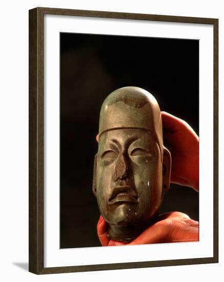 Olmec, Jade, National Museum of Anthropology and History, Mexico City, Mexico-Kenneth Garrett-Framed Photographic Print